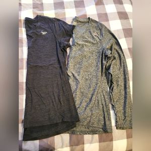 2 reebok shirts